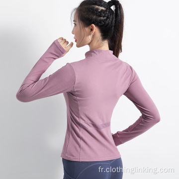 Veste de yoga zippée active pour femme